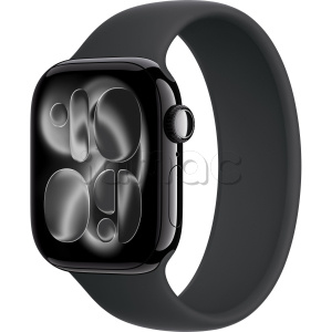 Купить Apple Watch Series 11 // 46мм GPS // Черный глянцевый корпус из алюминия, монобраслет черного цвета