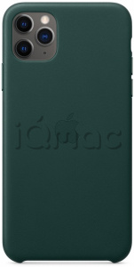 Кожаный чехол для iPhone 11 Pro, цвет «зелёный лес» , оригинальный Apple
