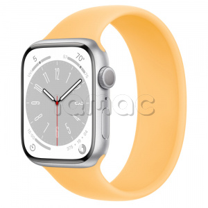 Купить Apple Watch Series 8 // 45мм GPS // Корпус из алюминия серебристого цвета, монобраслет цвета "солнечное сияние"