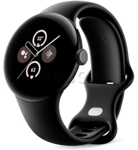 Купить Google Pixel Watch 2, Wi-Fi+Cellular, черный матовый корпус, спортивный ремешок черного цвета (Obsidian)