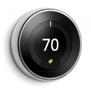 Купить Терморегулятор Google Nest Learning Thermostat, 3-е поколение, Polished Steel