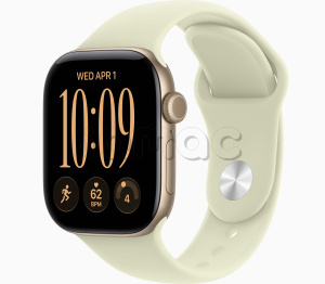 Купить Apple Watch Series 12 // 42мм GPS // Корпус из алюминия золотого цвета, спортивный ремешок мятного цвета