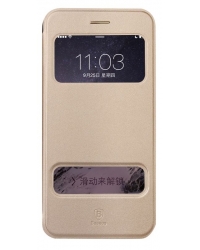 Чехол-книжка кожаная для iPhone 6 Baseus PVC PW0V gold