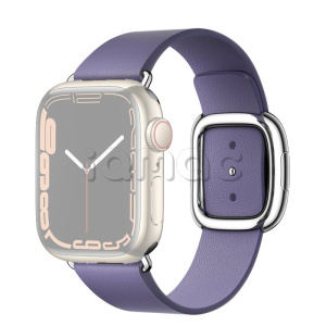 41мм S Кожаный ремешок цвета «Сиреневая глициния» с современной пряжкой (Modern Buckle)  для Apple Watch