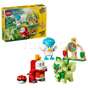 Конструктор Lego Pokémon SMART Play: Sprigatito, Fuecoco and Quaxly Battle (72158)