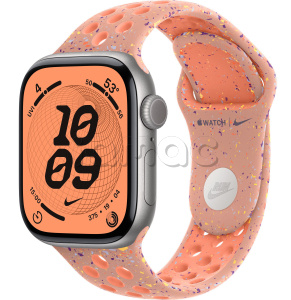Купить Apple Watch Series 11 // 46мм GPS // Корпус из алюминия цвета "серый космос", спортивный ремешок Nike цвета "альпийский розовый"