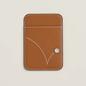 Чехол-бумажник Hermès "Bounce" с MagSafe для iPhone, цвет Gold / Золото