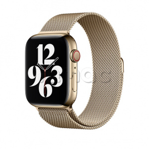 44мм Миланский сетчатый браслет золотого цвета для Apple Watch