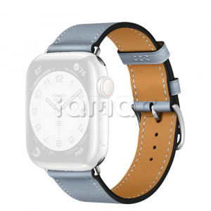 41мм Ремешок Hermès Single (Simple) Tour цвета Bleu Lin для Apple Watch