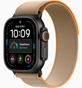 Apple Watch Ultra 4 (2026) // 49мм GPS+Cellular // Корпус из черного титана, ремешок Trail Loop песочного цвета