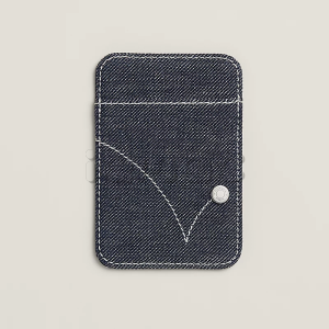 Чехол-бумажник Hermès "Bounce" с MagSafe для iPhone, цвет Bleu Indigo/ Индиго