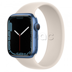 Купить Apple Watch Series 7 // 45мм GPS // Корпус из алюминия синего цвета, монобраслет цвета «сияющая звезда»