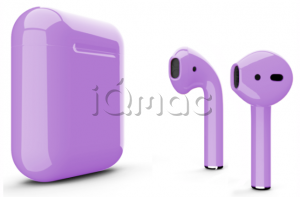 Купить AirPods - беспроводные наушники Apple (Сиреневый, глянец)