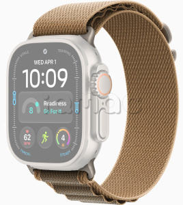 49мм Ремешок Alpine Loop песочного цвета, отделка из натурального титана, для Apple Watch Ultra
