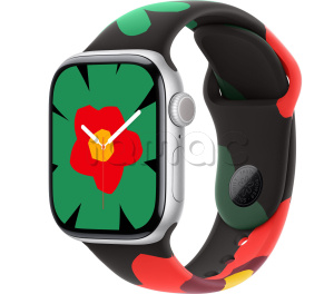 Купить Apple Watch Series 11 // 42мм GPS // Корпус из алюминия серебристого цвета, спортивный ремешок цвета Unity Bloom