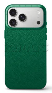 Чехол Golden Concept для iPhone 17 Pro, Full-Grain Leather, Evergreen