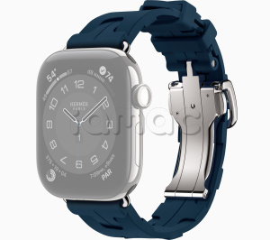 42мм Ремешок Hermès Kilim Single Tour цвета Bleu De Malte для Apple Watch