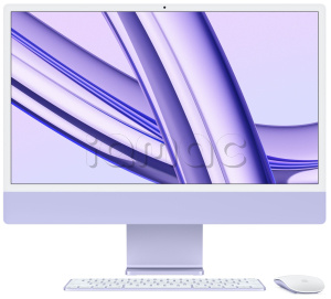 Купить Apple iMac 24" Retina 4,5K // Чип Apple M3 8-Core CPU, 10-Core GPU // 8 ГБ, 512 ГБ, Фиолетовый цвет (2023)