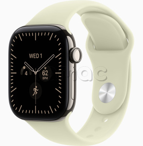 Купить Apple Watch Series 12 // 46мм GPS+Cellular // Корпус из титана натурального цвета, спортивный ремешок мятного цвета