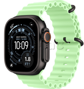 Купить Apple Watch Ultra 3 (2025) // 49мм GPS+Cellular // Корпус из черного титана, ремешок Ocean Band неоново-зеленого цвета
