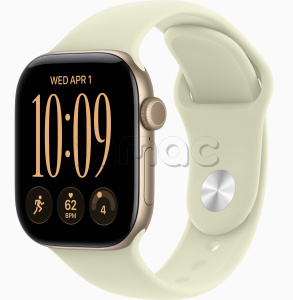 Купить Apple Watch Series 12 // 46мм GPS // Корпус из алюминия золотого цвета, спортивный ремешок мятного цвета