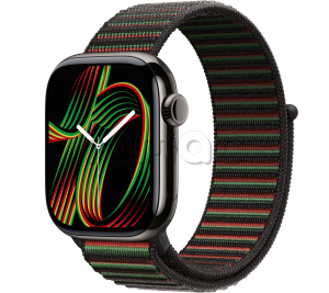 Купить Apple Watch Series 11 // 42мм GPS+Cellular // Корпус из титана сланцевого цвета, спортивный браслет цвета Unity Rhythm