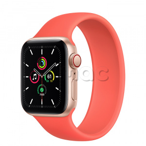 Купить Apple Watch SE // 40мм GPS + Cellular // Корпус из алюминия золотого цвета, монобраслет цвета «Розовый цитрус» (2020)