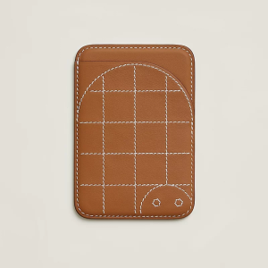 Чехол-бумажник Hermès "Tortuga" с MagSafe для iPhone, цвет Gold/ Золото