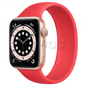 Купить Apple Watch Series 6 // 44мм GPS // Корпус из алюминия золотого цвета, монобраслет цвета (PRODUCT)RED
