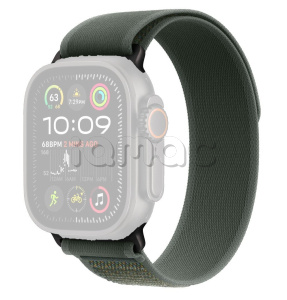 49мм Ремешок Trail Loop зеленого цвета, отделка из черного титана, для Apple Watch Ultra