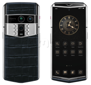 Телефон Vertu Agent Q, Alligator Collector’s Edition (Navy Blue/Синий)