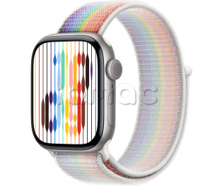 Купить Apple Watch Series 11 // 42мм GPS // Корпус из алюминия цвета "серый космос", спортивный браслет цвета Pride Edition