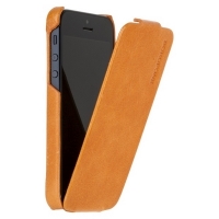 Чехол для iPhone 5s Borofone General flip Leather Case Orange