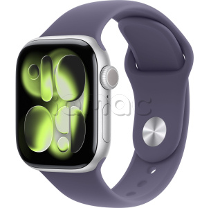 Купить Apple Watch Series 11 // 46мм GPS // Корпус из алюминия серебристого цвета, спортивный ремешок цвета "фиолетовый туман"