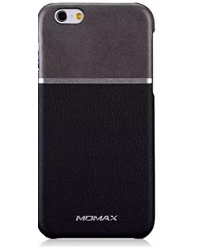 Накладка пластиковый +кожа на iPhone 6 Momax BE-EL FTAP bl/gr
