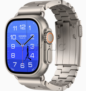 Купить Apple Watch Hermès Ultra 4 (2026) // 49мм GPS+Cellular // Корпус из титана, браслет Grand H Titane цвета Gris Titane