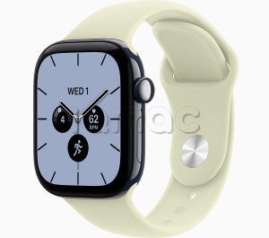 Купить Apple Watch Series 12 // 42мм GPS+Cellular // Корпус из керамики синего цвета, спортивный ремешок мятного цвета