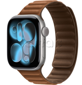 Купить Apple Watch Series 11 // 46мм GPS // Корпус из алюминия цвета "серый космос", браслет карамельного цвета, с магнитной застежкой
