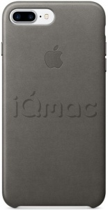 Кожаный чехол для iPhone 7+ (Plus)/8+ (Plus), цвет «грозовое небо», оригинальный Apple