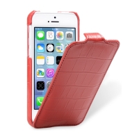 Чехол Melkco для iPhone 5C Leather Case Jacka Type Crocodile Print Pattern - Red