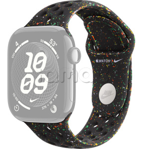 46мм Спортивный ремешок Nike цвета «Полуночный черный» для Apple Watch