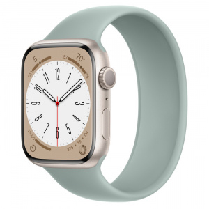 Apple Watch Series 8 // 45мм GPS // Корпус из алюминия цвета "сияющая звезда" монобраслет цвета "суккулент"