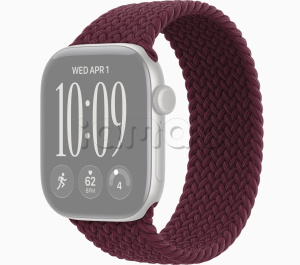 42мм Плетёный монобраслет бордового цвета для Apple Watch