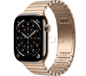 Купить Apple Watch Series 11 // 42мм GPS+Cellular // Корпус из титана золотого цвета, блочный браслет золотого цвета