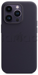 Кожаный чехол MagSafe для iPhone 14 Pro, цвет Ink/Чернильный