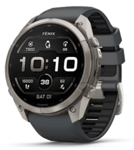 Купить Мультиспортивные часы Garmin Fenix 9 Pro (51mm), титановый корпус, серый силиконовый ремешок (Graphite/Black)