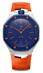 Аксессуары Golden Concept Royal Sport Edition для часов Swatch Royal Pop (ORENJI HACHI) (Оранжевый и синий ремешки)