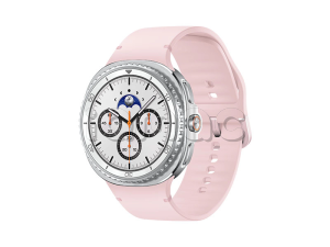 Samsung Galaxy Watch8 Classic (46 мм) Wifi+LTE, Белый, Спортивный ремешок розового цвета