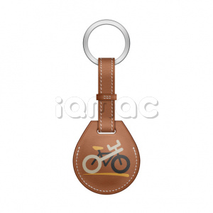 Брелок AirTag Hermès с кольцом для ключей, цвет Vélo