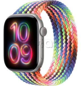 Купить Apple Watch Series 11 // 46мм GPS // Корпус из алюминия цвета "серый космос", плетеный монобраслет цвета Pride Edition